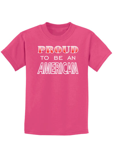 Proud to be an American Childrens Dark T-Shirt-Childrens T-Shirt-TooLoud-Sangria-X-Small-Davson Sales