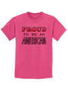 Proud to be an American Childrens T-Shirt-Childrens T-Shirt-TooLoud-Sangria-X-Small-Davson Sales