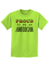 Proud to be an American Childrens T-Shirt-Childrens T-Shirt-TooLoud-Lime-Green-X-Small-Davson Sales