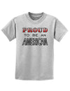 Proud to be an American Childrens T-Shirt-Childrens T-Shirt-TooLoud-AshGray-X-Small-Davson Sales