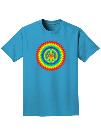 Psychedelic Peace Adult Dark T-Shirt-Mens T-Shirt-TooLoud-Turquoise-Small-Davson Sales