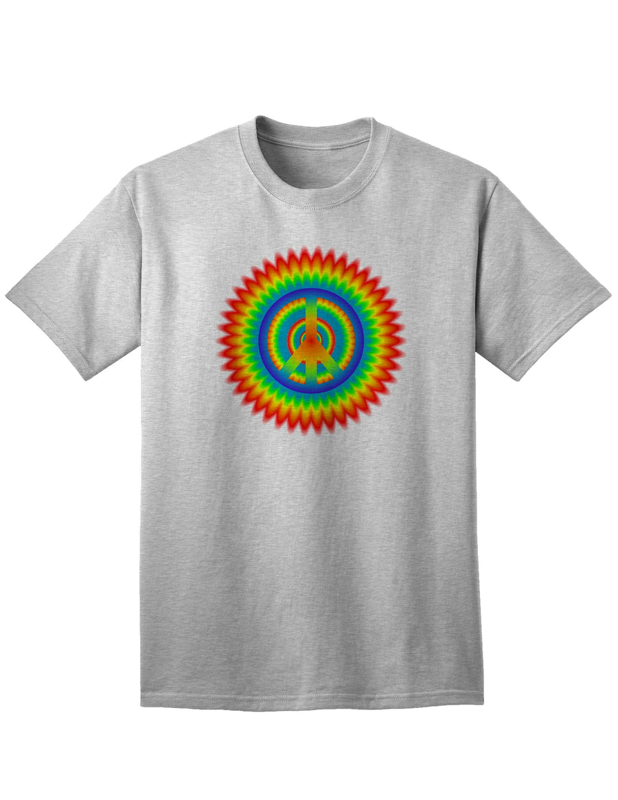 Psychedelic Peace Adult T-Shirt: A Vibrant and Expressive Addition to Your Wardrobe-Mens T-shirts-TooLoud-White-Small-Davson Sales