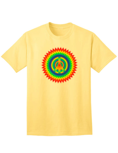 Psychedelic Peace Adult T-Shirt: A Vibrant and Expressive Addition to Your Wardrobe-Mens T-shirts-TooLoud-Yellow-Small-Davson Sales