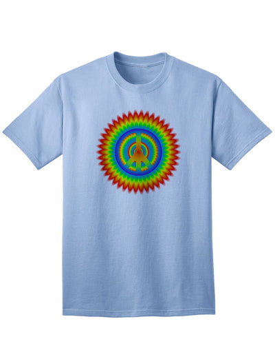 Psychedelic Peace Adult T-Shirt: A Vibrant and Expressive Addition to Your Wardrobe-Mens T-shirts-TooLoud-Light-Blue-Small-Davson Sales