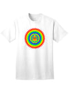 Psychedelic Peace Adult T-Shirt: A Vibrant and Expressive Addition to Your Wardrobe-Mens T-shirts-TooLoud-White-Small-Davson Sales