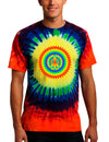 Psychedelic Peace Adult Tie Dye Window Dark T-Shirt-TooLoud-Rainbow-Small-Davson Sales