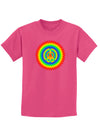 Psychedelic Peace Childrens Dark T-Shirt-Childrens T-Shirt-TooLoud-Sangria-X-Small-Davson Sales