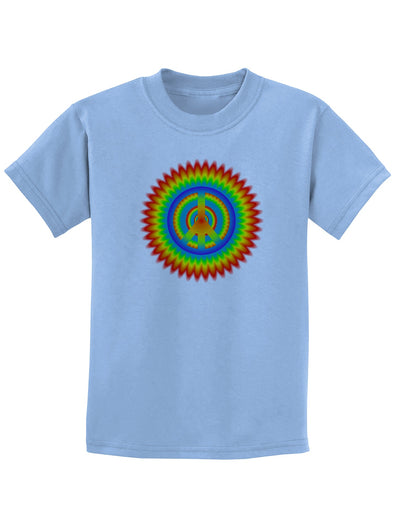 Psychedelic Peace Childrens T-Shirt-Childrens T-Shirt-TooLoud-Light-Blue-X-Small-Davson Sales