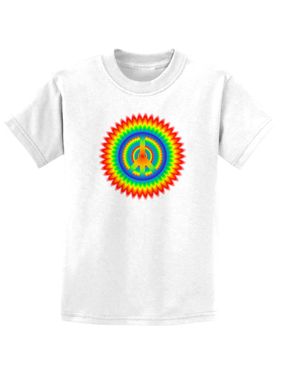 Psychedelic Peace Childrens T-Shirt-Childrens T-Shirt-TooLoud-White-X-Small-Davson Sales