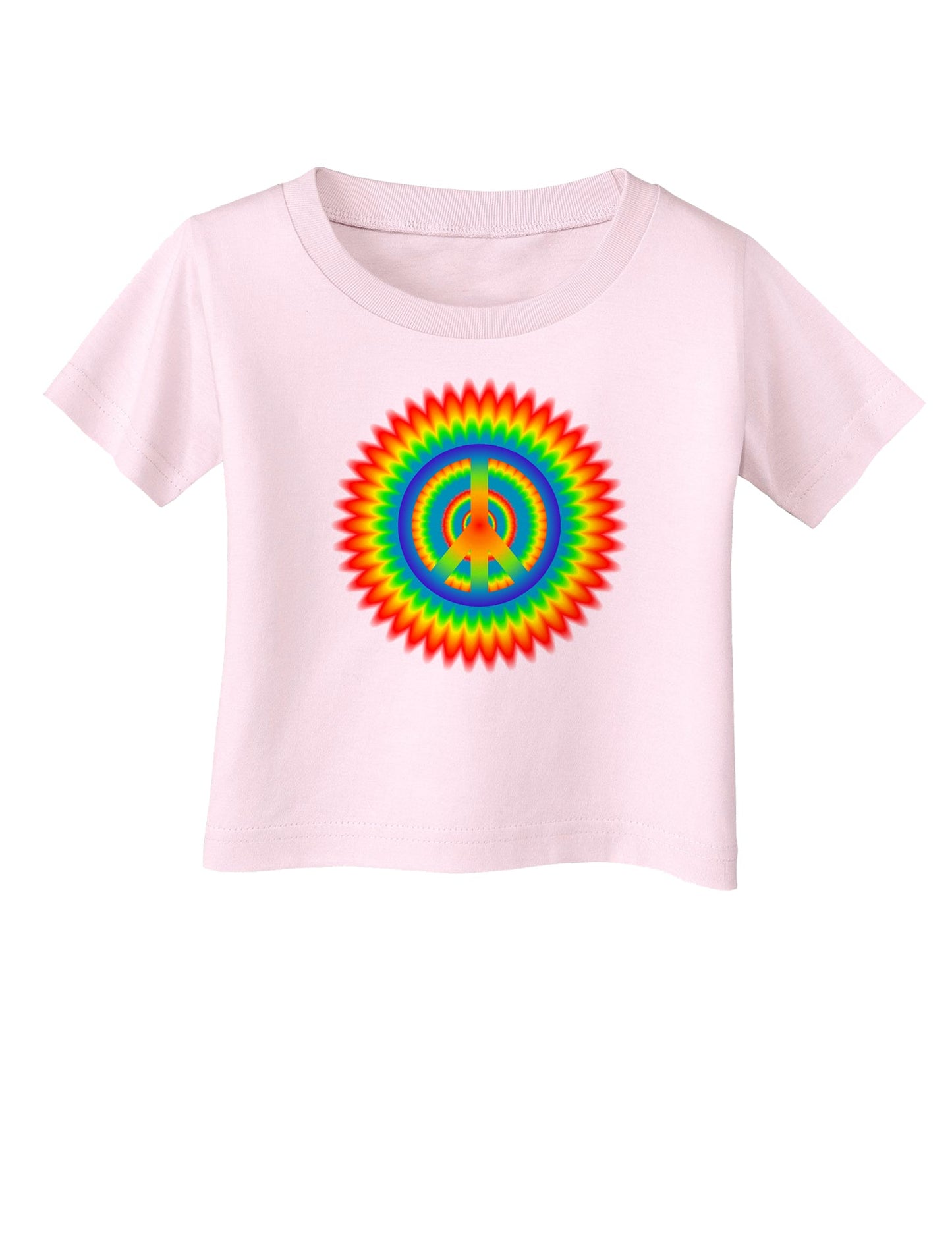 Psychedelic Peace Infant T-Shirt-Infant T-Shirt-TooLoud-Light-Pink-06-Months-Davson Sales