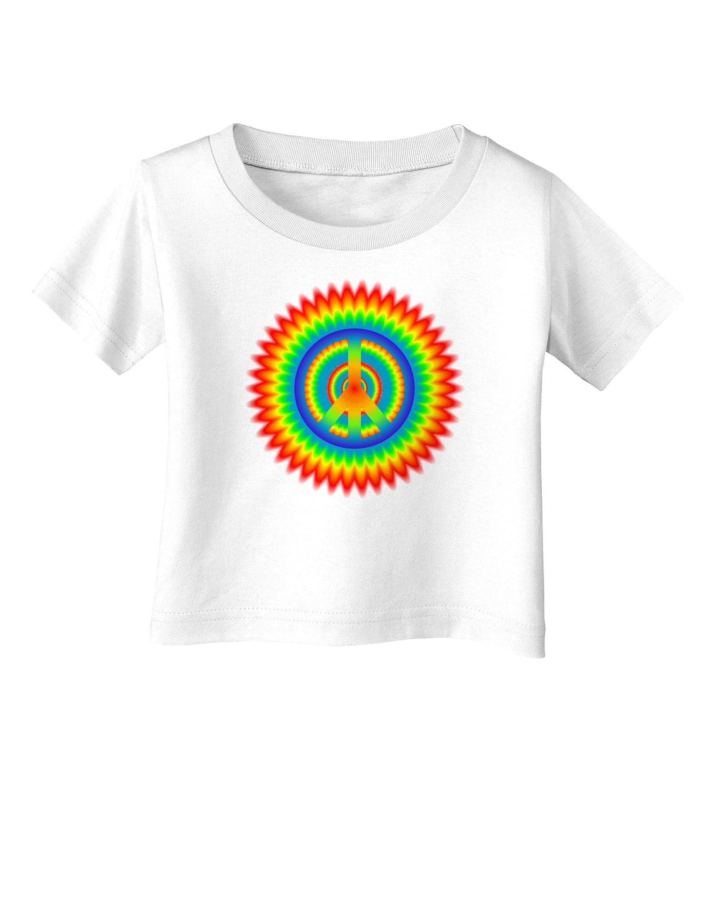 Psychedelic Peace Infant T-Shirt-Infant T-Shirt-TooLoud-White-06-Months-Davson Sales