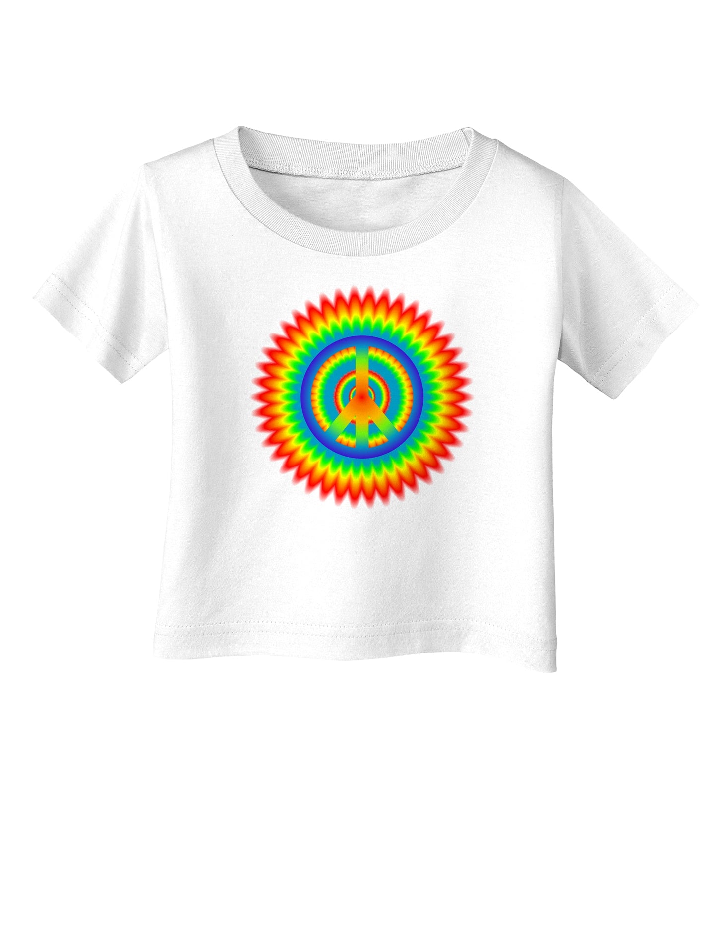 Psychedelic Peace Infant T-Shirt-Infant T-Shirt-TooLoud-White-06-Months-Davson Sales