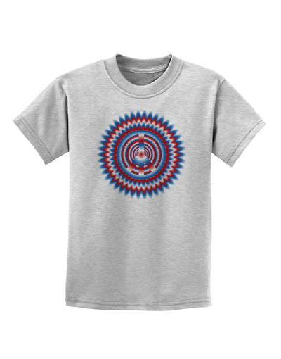 Psychedelic Peace Patriotic Childrens T-Shirt-Childrens T-Shirt-TooLoud-AshGray-X-Small-Davson Sales