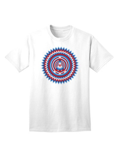 Psychedelic Peace Patriotic T-Shirt for Adults-Mens T-shirts-TooLoud-White-Small-Davson Sales