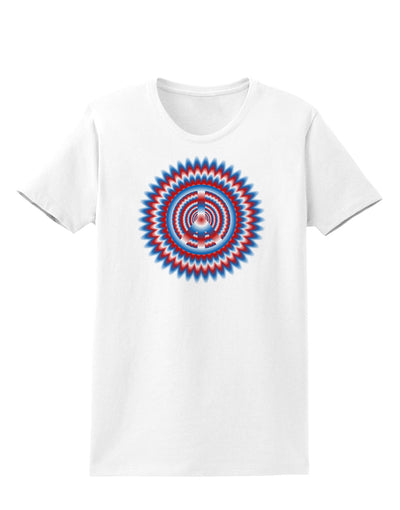 Psychedelic Peace Patriotic Womens T-Shirt-Womens T-Shirt-TooLoud-White-X-Small-Davson Sales