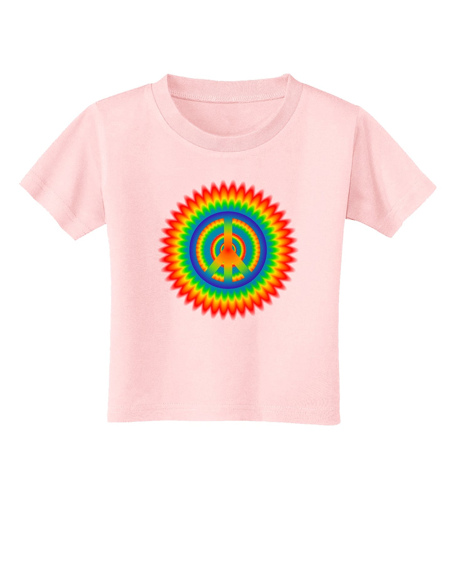 Psychedelic Peace Toddler T-Shirt-Toddler T-Shirt-TooLoud-Light-Pink-2T-Davson Sales