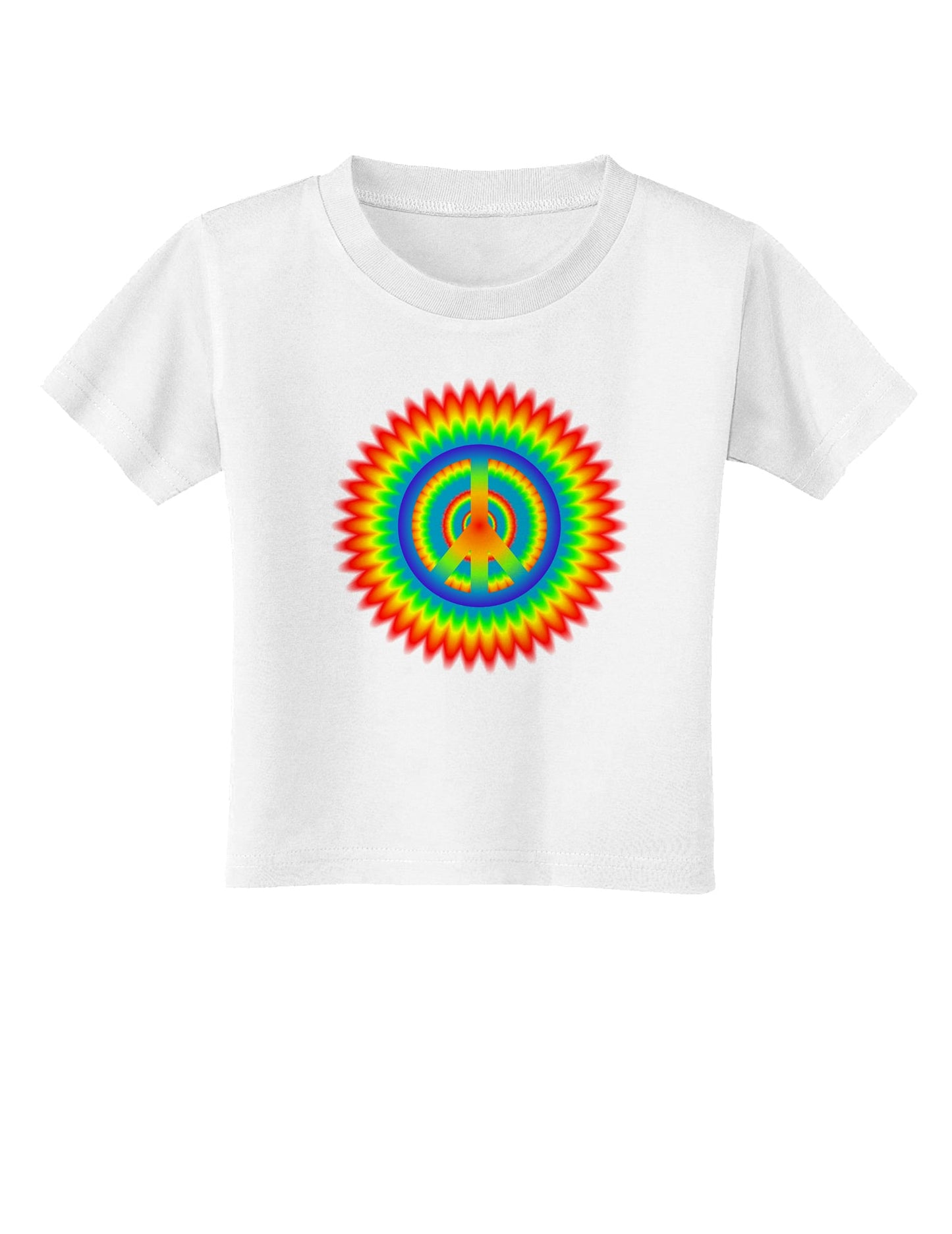 Psychedelic Peace Toddler T-Shirt-Toddler T-Shirt-TooLoud-White-2T-Davson Sales