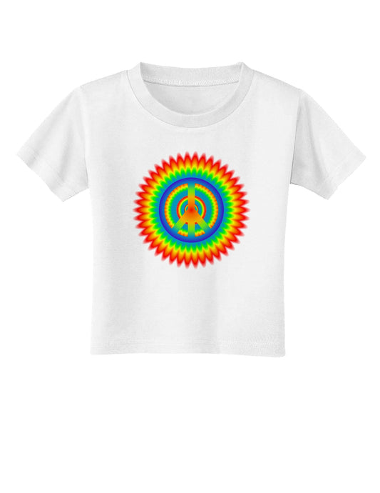 Psychedelic Peace Toddler T-Shirt-Toddler T-Shirt-TooLoud-White-2T-Davson Sales