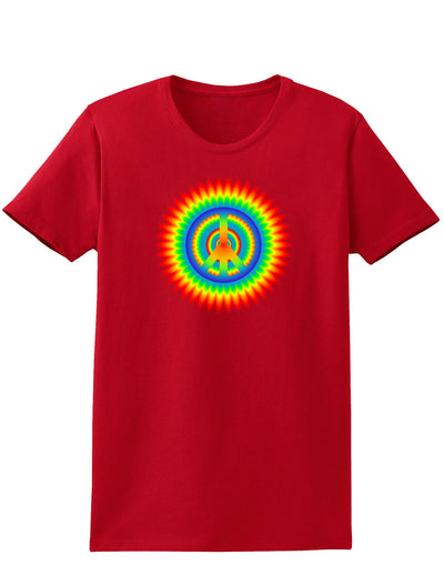 Psychedelic Peace Womens Dark T-Shirt-TooLoud-Red-X-Small-Davson Sales