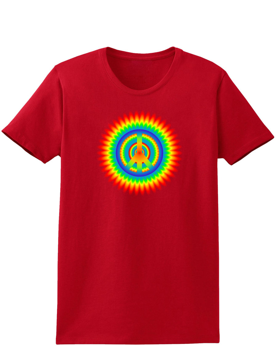 Psychedelic Peace Womens Dark T-Shirt-TooLoud-Black-X-Small-Davson Sales