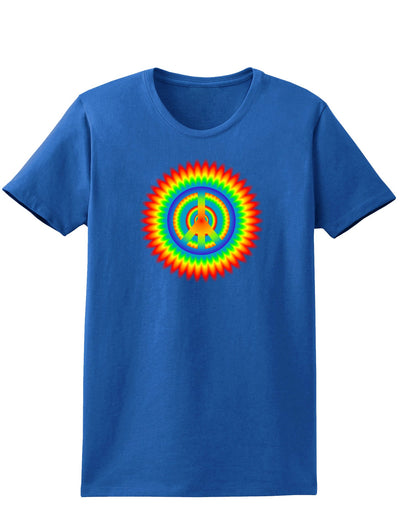 Psychedelic Peace Womens Dark T-Shirt-TooLoud-Royal-Blue-X-Small-Davson Sales