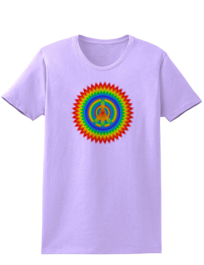 Psychedelic Peace Womens T-Shirt-Womens T-Shirt-TooLoud-Lavender-X-Small-Davson Sales