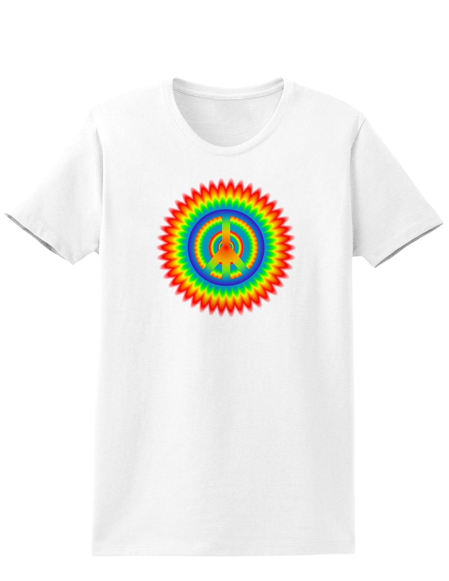 Psychedelic Peace Womens T-Shirt-Womens T-Shirt-TooLoud-White-X-Small-Davson Sales