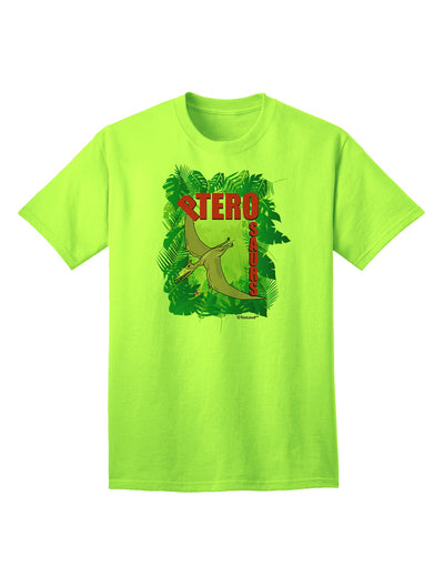 Pterosaurs - Premium Adult T-Shirt with Customizable Design by TooLoud-Mens T-shirts-TooLoud-Neon-Green-Small-Davson Sales