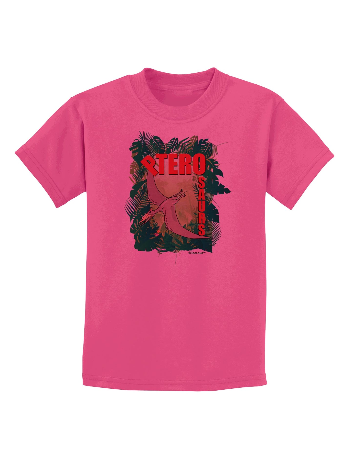 Pterosaurs - With Name Childrens T-Shirt by TooLoud-Childrens T-Shirt-TooLoud-Sangria-X-Small-Davson Sales