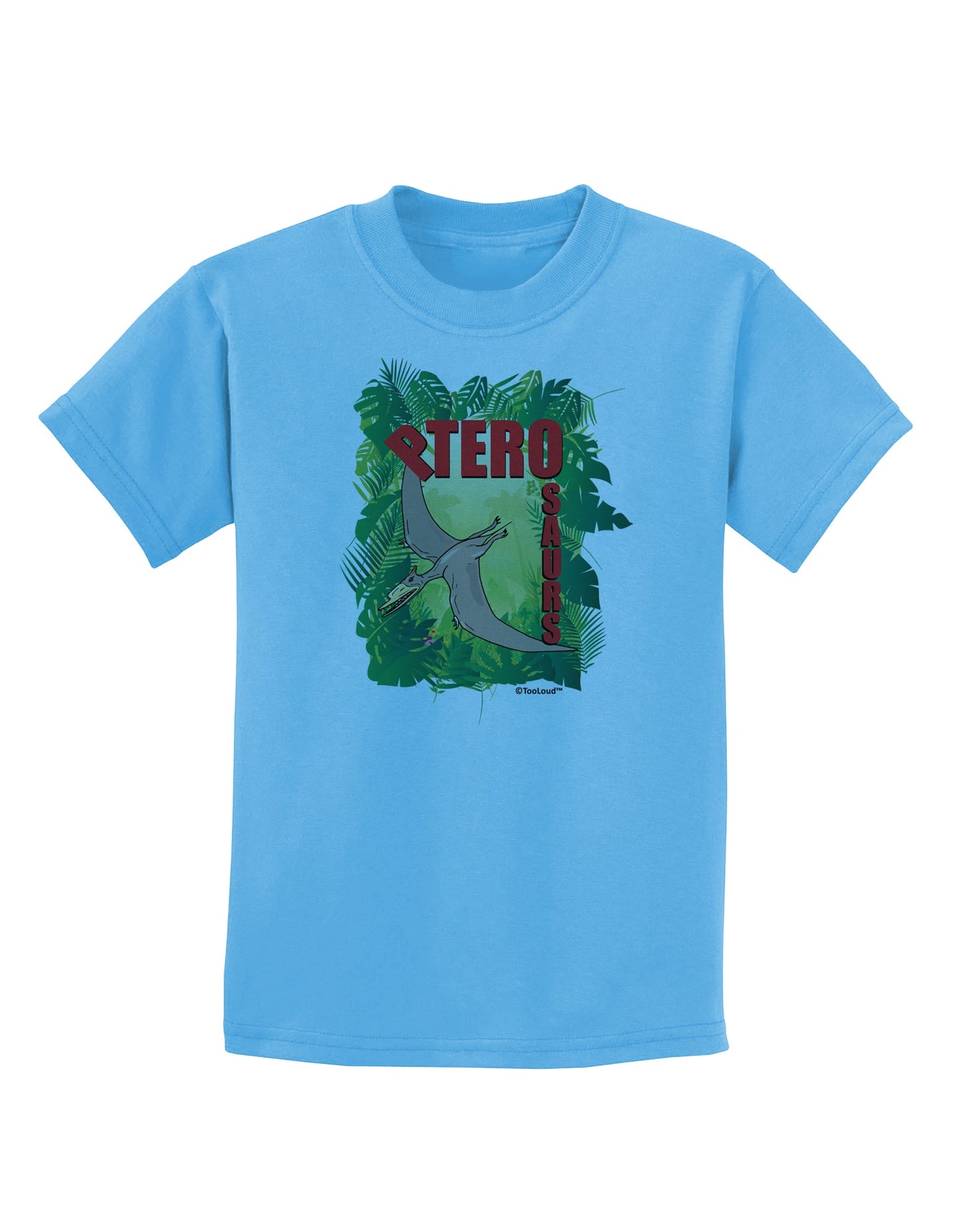 Pterosaurs - With Name Childrens T-Shirt by TooLoud-Childrens T-Shirt-TooLoud-Aquatic-Blue-X-Small-Davson Sales