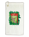 Pterosaurs - With Name Micro Terry Gromet Golf Towel 16 x 25 inch by TooLoud-Golf Towel-TooLoud-White-Davson Sales