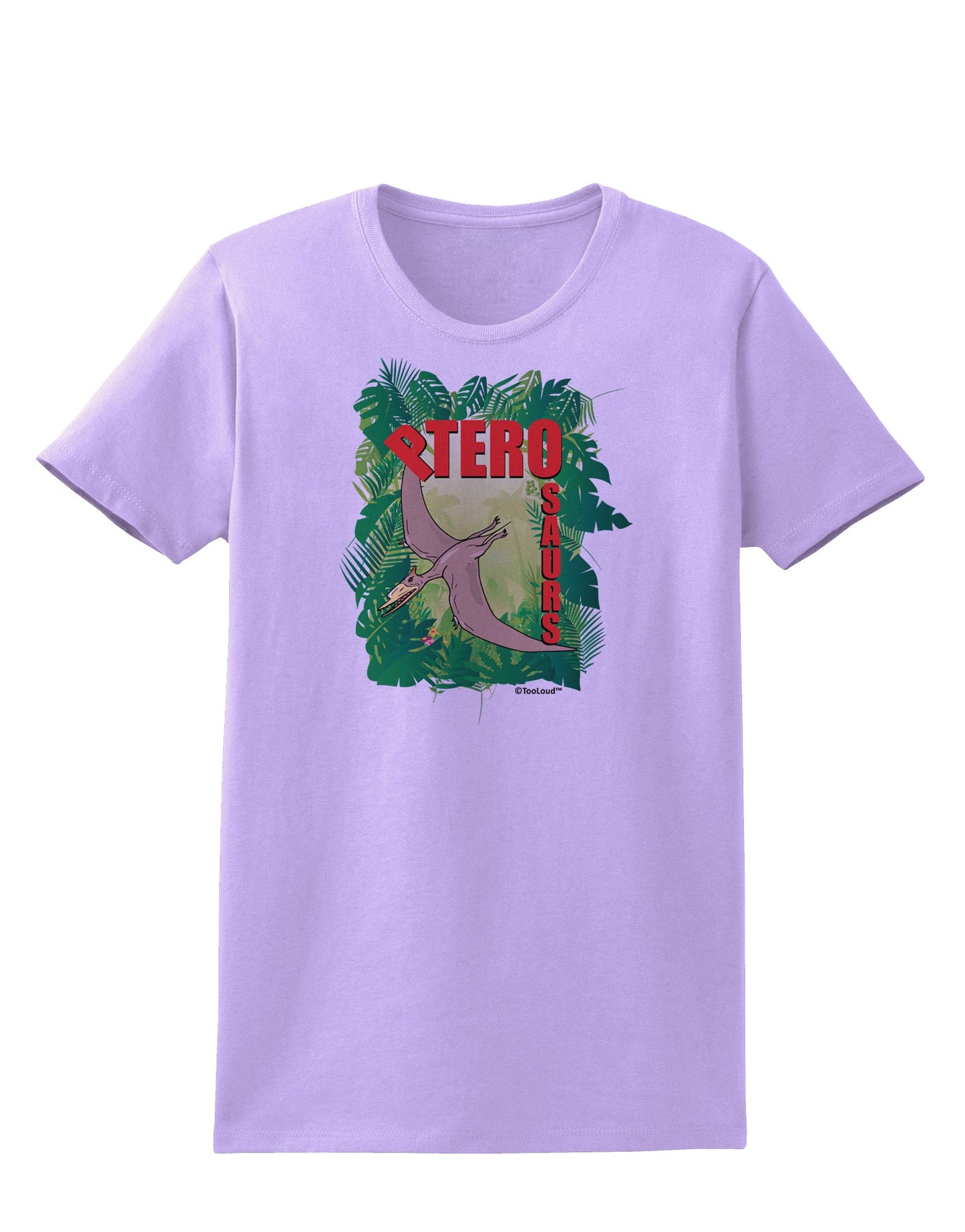 Pterosaurs - With Name Womens T-Shirt by TooLoud-Womens T-Shirt-TooLoud-Lavender-X-Small-Davson Sales