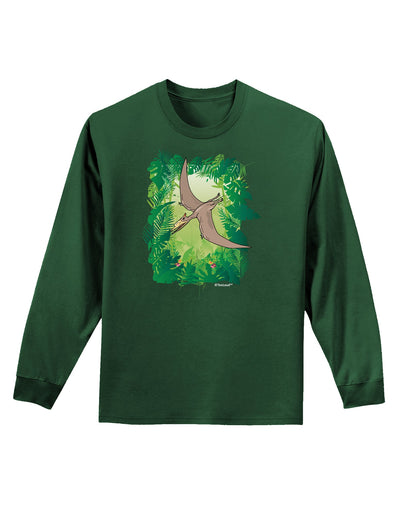 Pterosaurs - Without Name Adult Long Sleeve Dark T-Shirt by TooLoud-TooLoud-Dark-Green-Small-Davson Sales