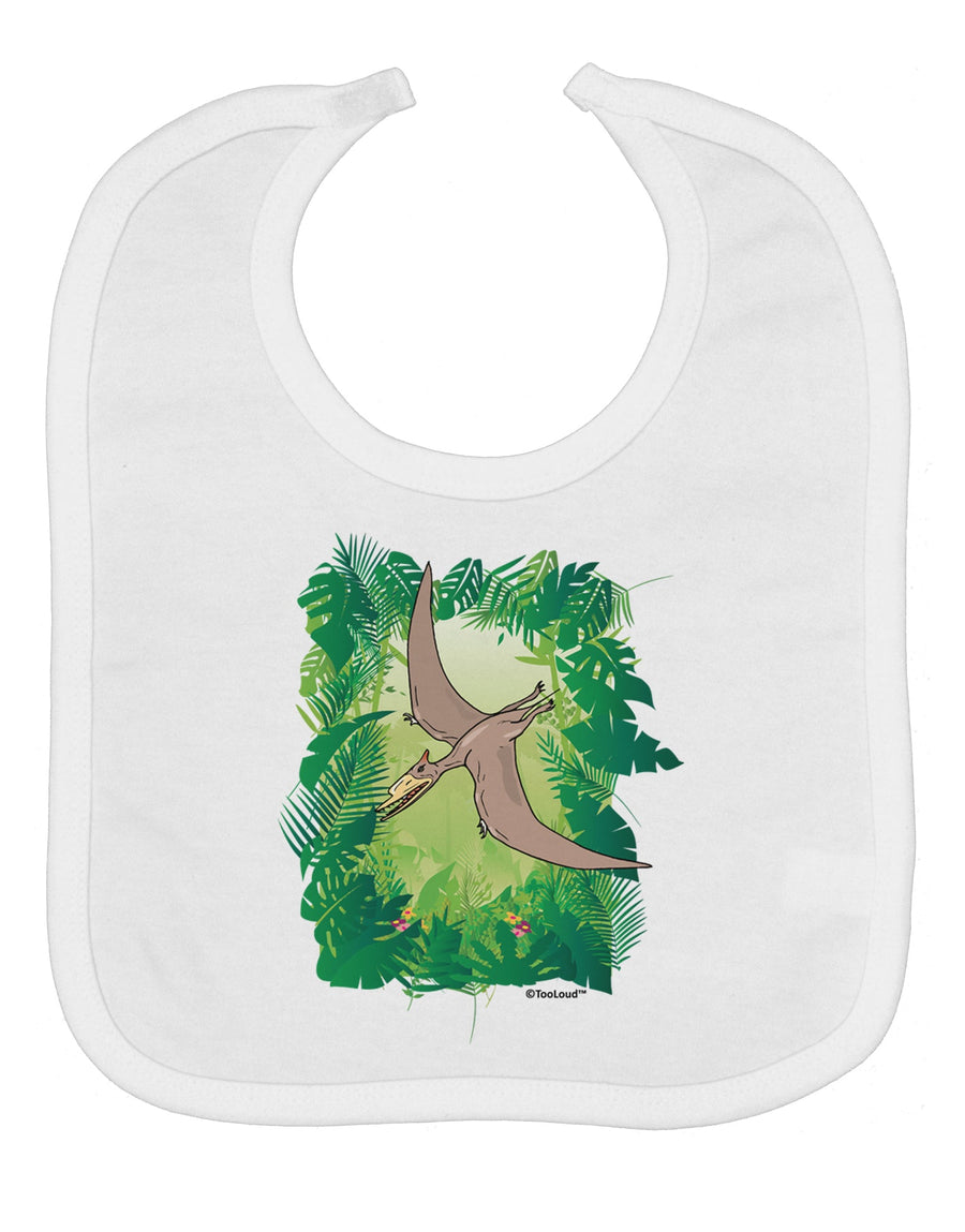 Pterosaurs - Without Name Baby Bib by TooLoud