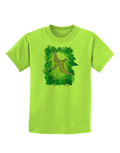 Pterosaurs - Without Name Childrens T-Shirt by TooLoud-Childrens T-Shirt-TooLoud-Lime-Green-X-Small-Davson Sales