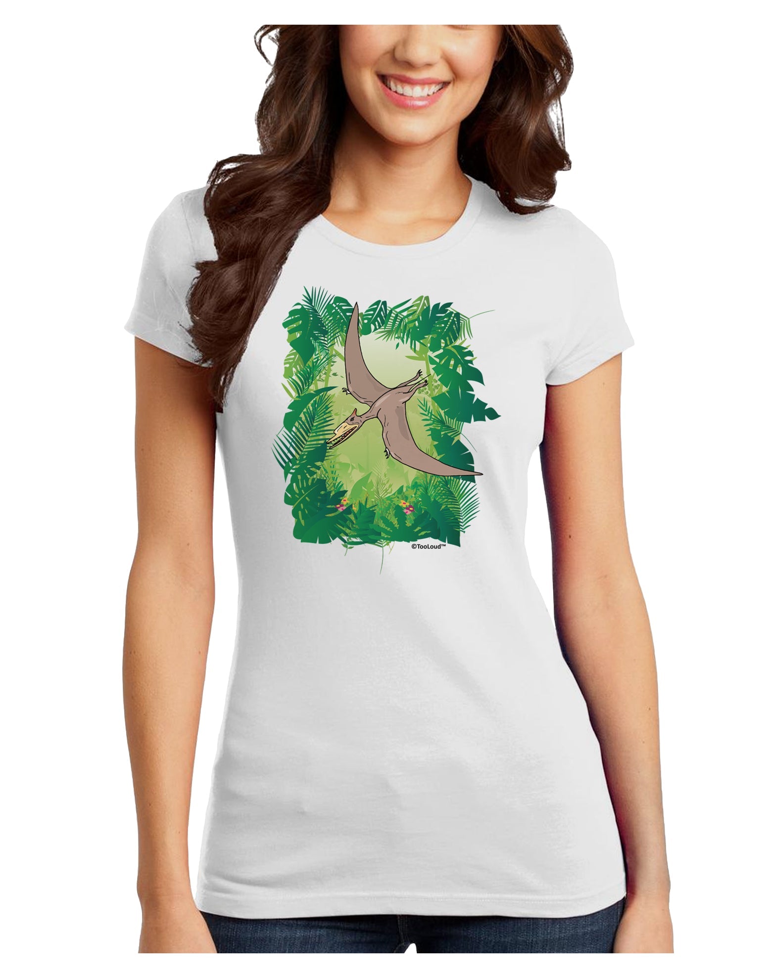 Pterosaurs - Without Name Juniors T-Shirt by TooLoud-Womens Juniors T-Shirt-TooLoud-White-Juniors Fitted X-Small-Davson Sales