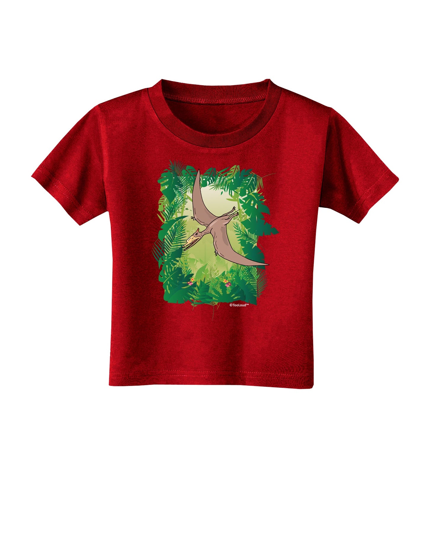 Pterosaurs - Without Name Toddler T-Shirt Dark by TooLoud-Toddler T-Shirt-TooLoud-Red-2T-Davson Sales