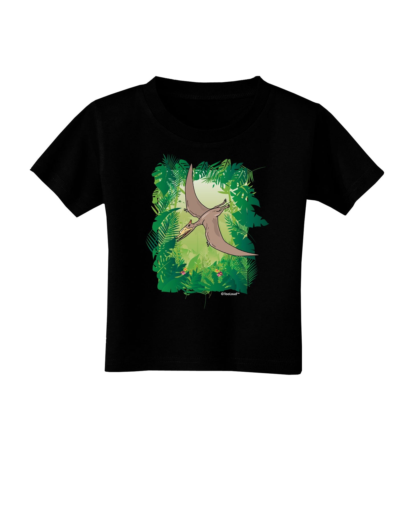 Pterosaurs - Without Name Toddler T-Shirt Dark by TooLoud-Toddler T-Shirt-TooLoud-Black-2T-Davson Sales