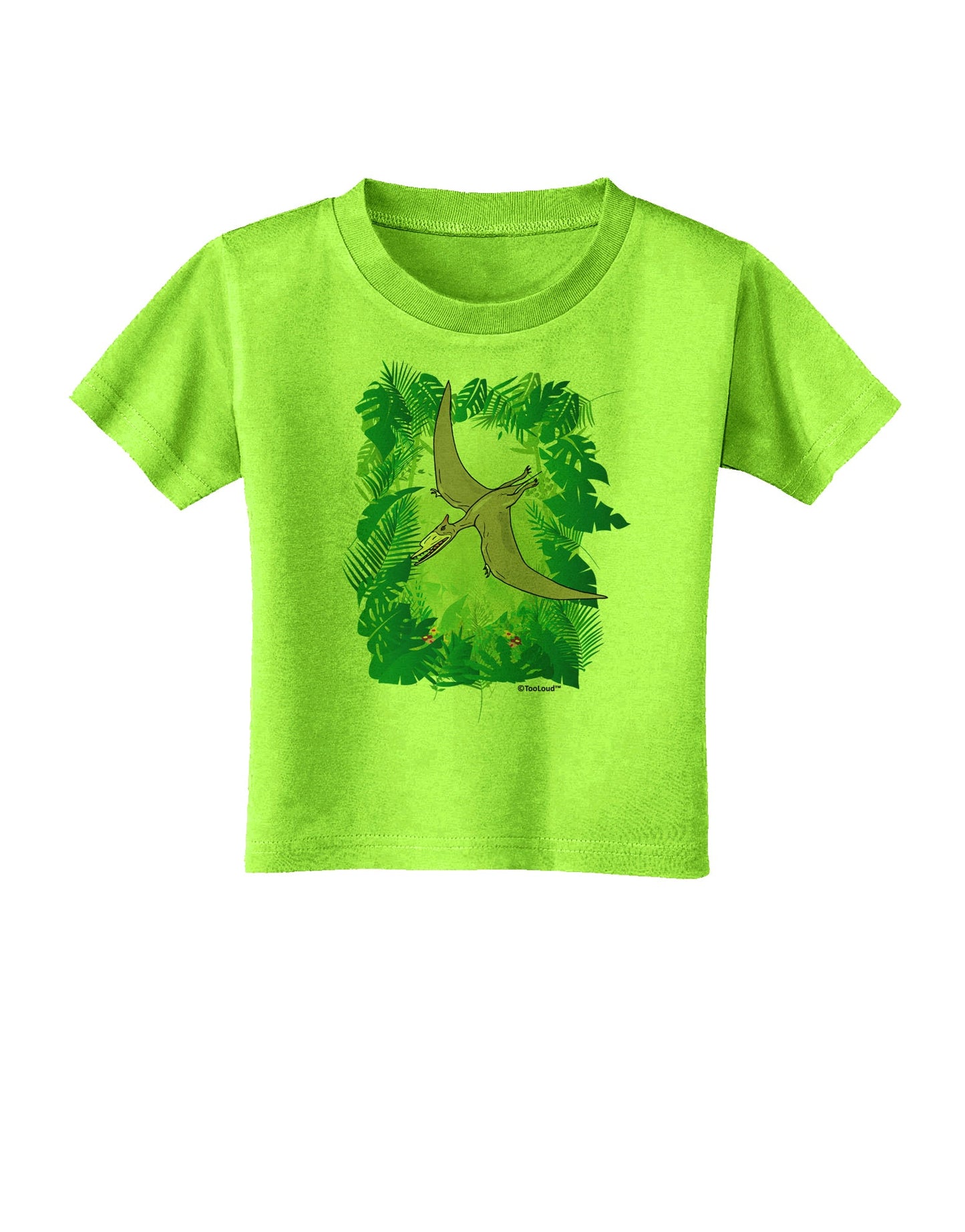 Pterosaurs - Without Name Toddler T-Shirt by TooLoud-Toddler T-Shirt-TooLoud-Lime-Green-2T-Davson Sales