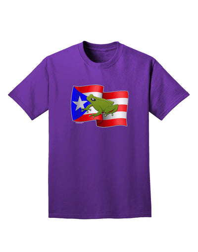 Puerto Rico Coqui Adult Dark T-Shirt-Mens T-Shirt-TooLoud-Purple-Small-Davson Sales