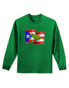 Puerto Rico Coqui Adult Long Sleeve Dark T-Shirt-TooLoud-Kelly-Green-Small-Davson Sales