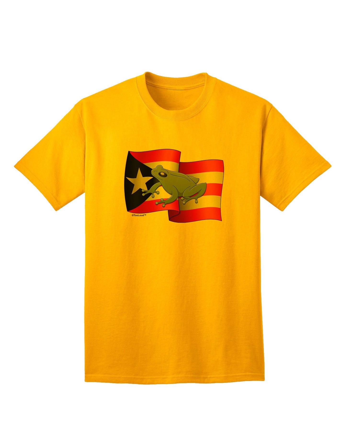 Puerto Rico Coqui Adult T-Shirt-unisex t-shirt-TooLoud-Gold-Small-Davson Sales