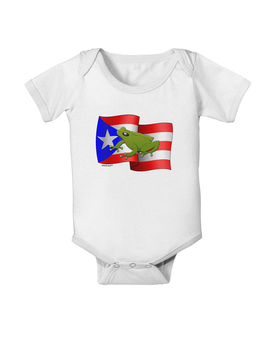 Puerto Rico Coqui Baby Romper Bodysuit-Baby Romper-TooLoud-White-06-Months-Davson Sales