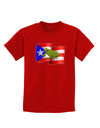 Puerto Rico Coqui Childrens Dark T-Shirt-Childrens T-Shirt-TooLoud-Red-X-Small-Davson Sales