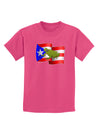 Puerto Rico Coqui Childrens Dark T-Shirt-Childrens T-Shirt-TooLoud-Sangria-X-Small-Davson Sales
