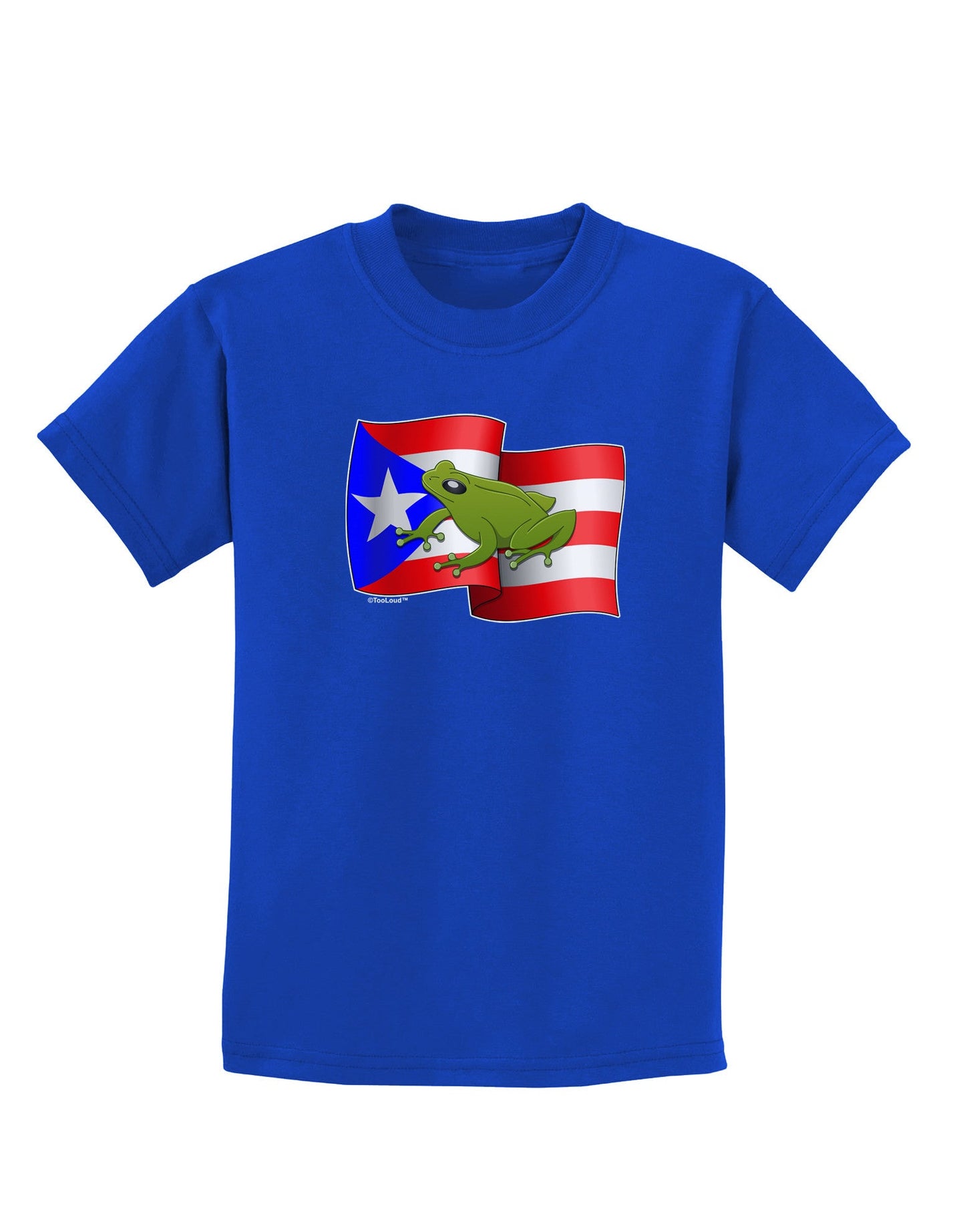 Puerto Rico Coqui Childrens Dark T-Shirt-Childrens T-Shirt-TooLoud-Royal-Blue-X-Small-Davson Sales
