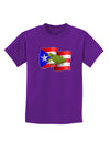 Puerto Rico Coqui Childrens Dark T-Shirt-Childrens T-Shirt-TooLoud-Purple-X-Small-Davson Sales