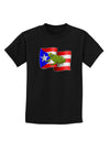 Puerto Rico Coqui Childrens Dark T-Shirt-Childrens T-Shirt-TooLoud-Black-X-Small-Davson Sales