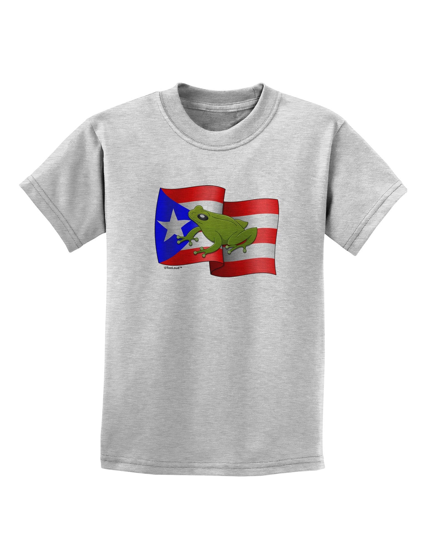 Puerto Rico Coqui Childrens T-Shirt-Childrens T-Shirt-TooLoud-AshGray-X-Small-Davson Sales