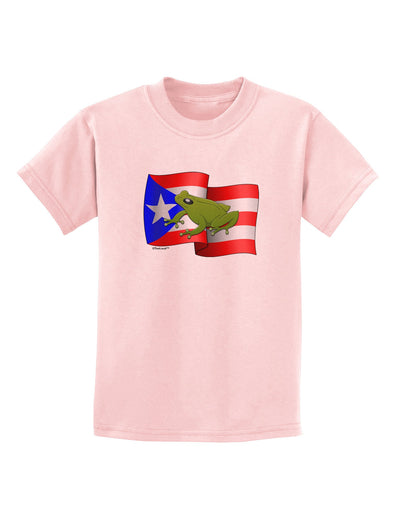 Puerto Rico Coqui Childrens T-Shirt-Childrens T-Shirt-TooLoud-PalePink-X-Small-Davson Sales